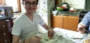 Eugenio a pranzo a casa