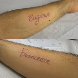 i miei tatuaggi: Eugenio e Francesca