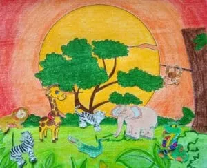 ali di giraffa disegno