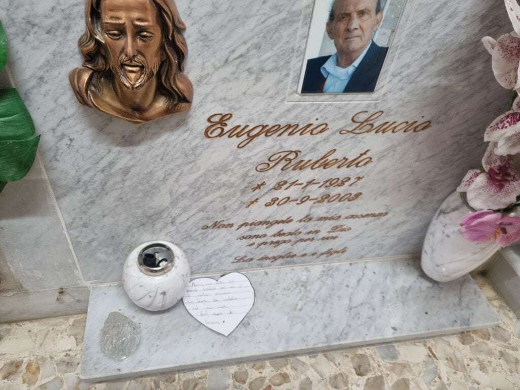 la tomba di nonno Eugenio a Foggia: Preghierina del 28 novembre 2022