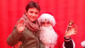 Eugenio e Babbo Natale nel 2016