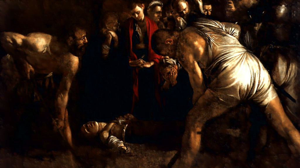 Il seppellimento di Santa Lucia - Caravaggio