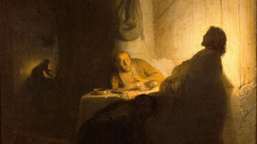 Rembrandt - Cristo ad Emmaus - Esempio che rimane