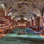 prague, library, prague monastery