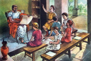 Scuola dei bambini romani