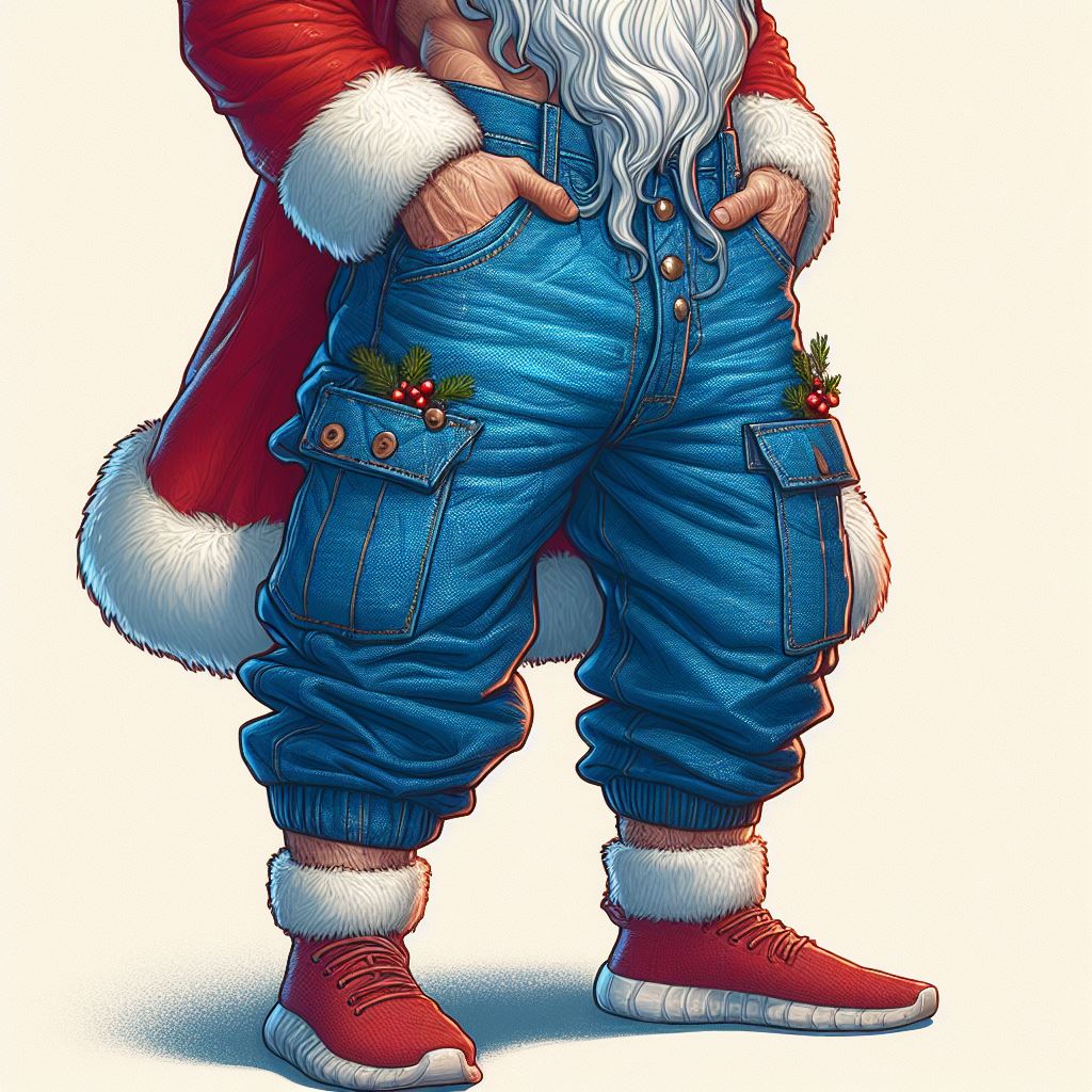 i pantaloni nuovi di Babbo natale