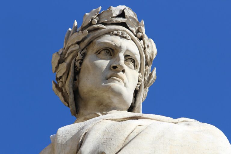 statue of dante alighieri, monument, sculpture