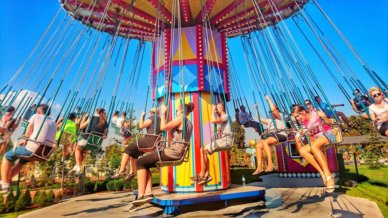 carousel, fun, children, luna park, giostra