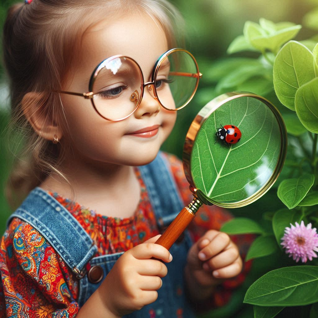 La bambina con gli occhiali magici