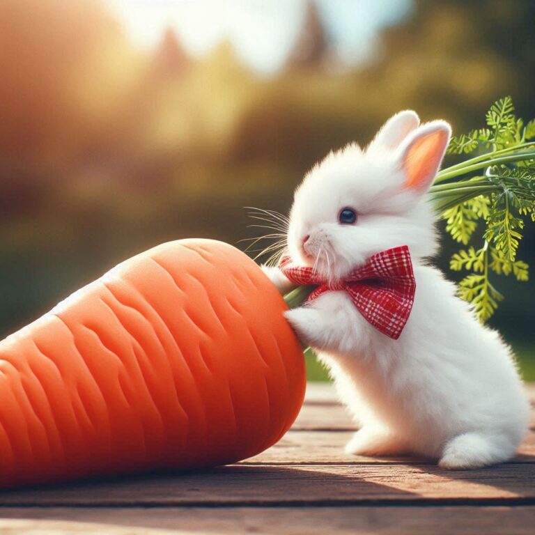 Il coniglietto e la carota gigante