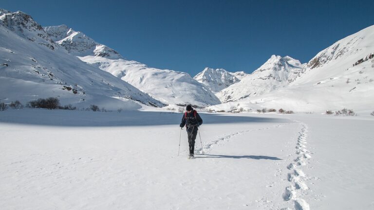 mountains, alps, mountaineering, uomo solo nelle nevi