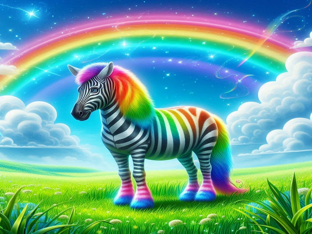 zebra arcobaleno