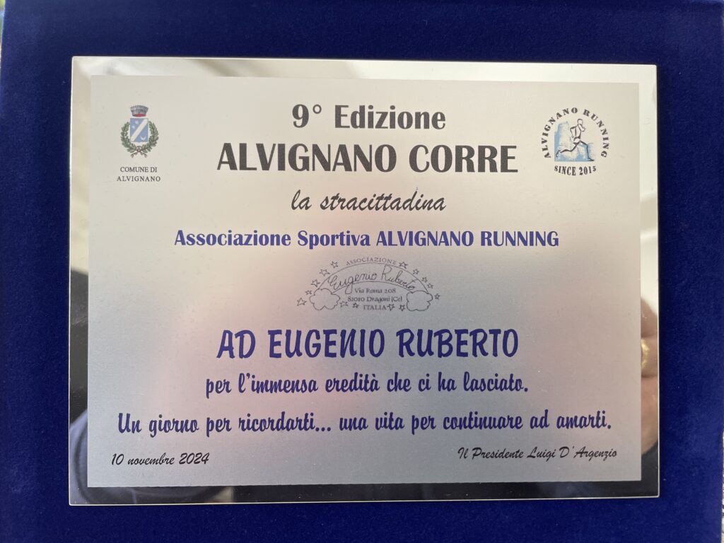 9^ Alvignano corre dedicata ad Eugenio