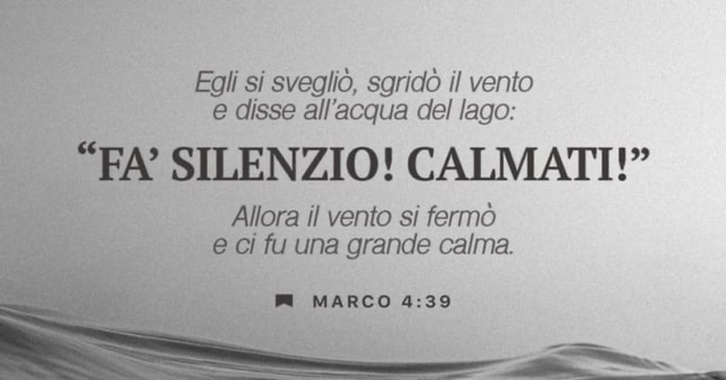 silenzio calmati