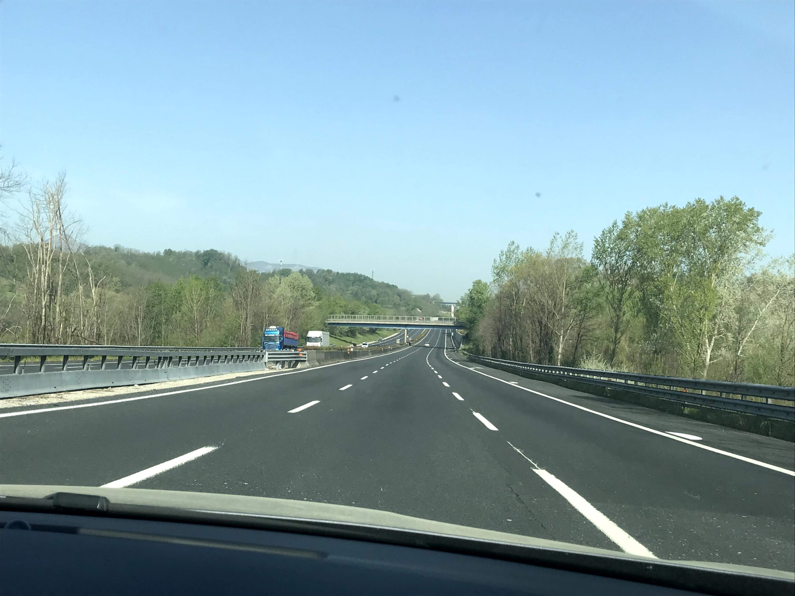 autostrada verso Roma