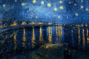 notte stellata sul Rodano Van Gogh