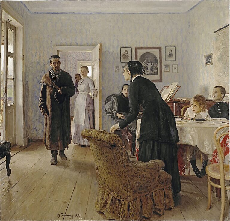 ilya repin unexpected visitors