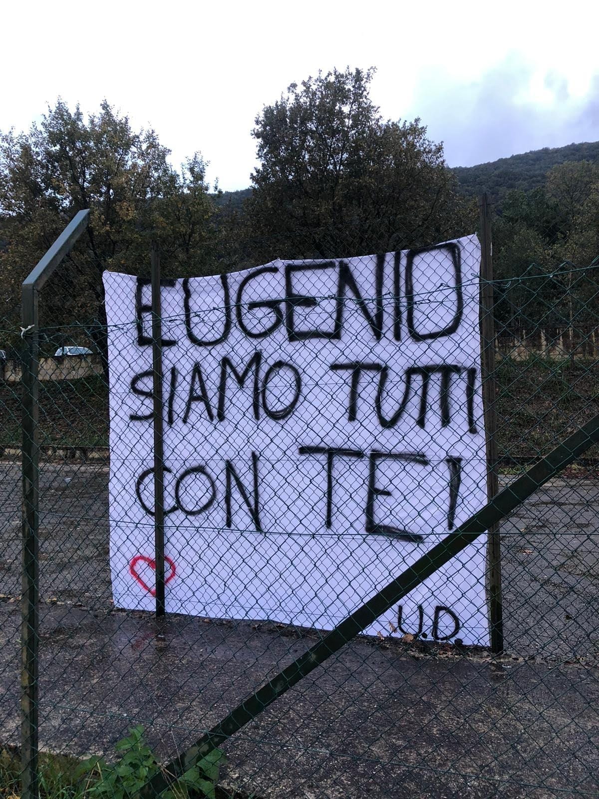 striscione Ultras Draghi