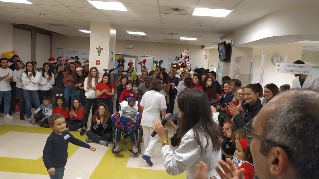 la festa cominci!,la festa cominci al policlinico gemelli,l&#039;ospedale può essere luogo di dolore ma anche di speranza e di gioia,franco nero,gianni quaranta,flavio solo