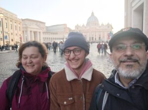 Giuseppina, Eugenio e Remigio a Piazza San Pietro