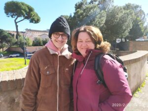 Eugenio e Giuseppina al terminal Gianicolo