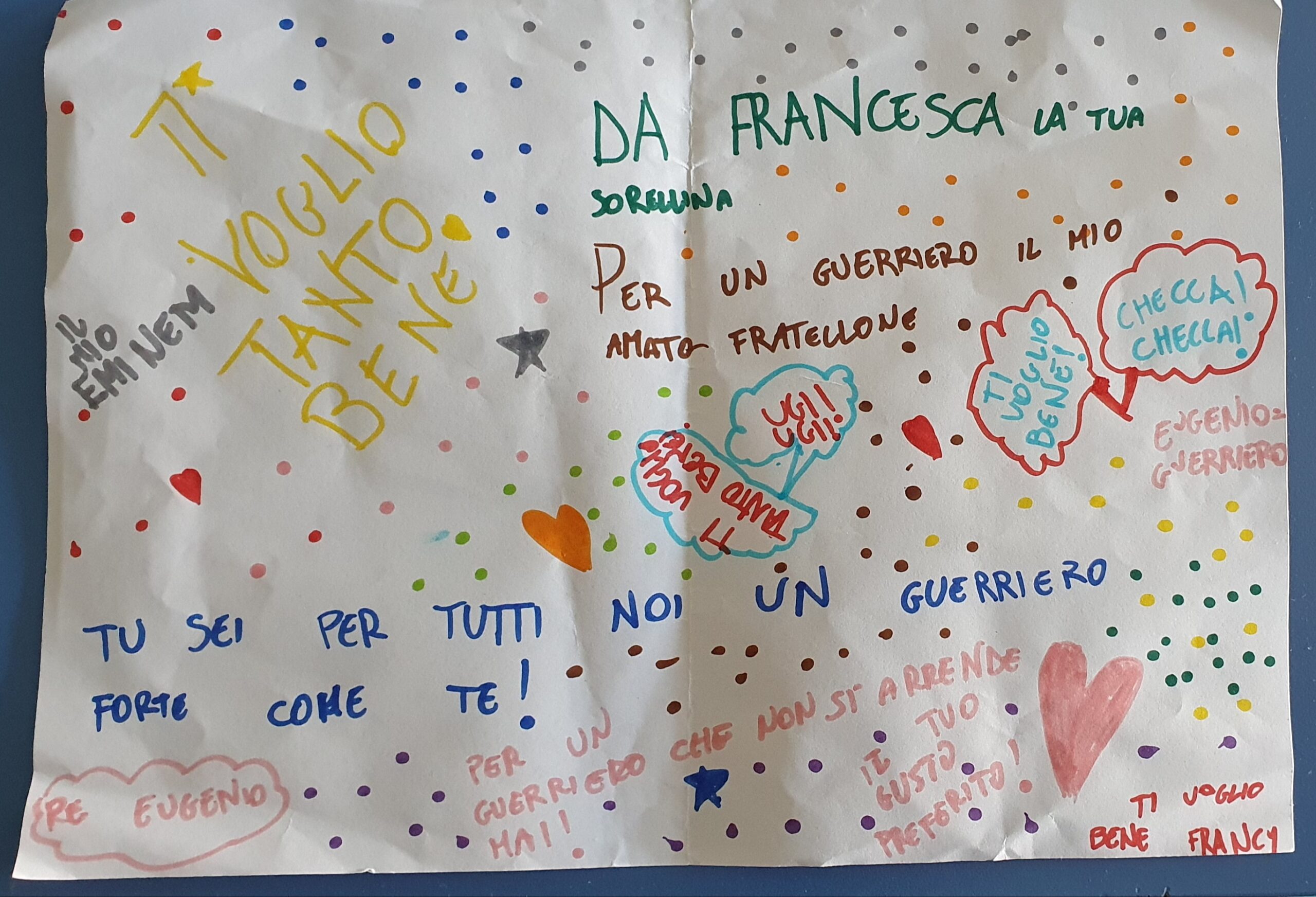 Disegno di Francesca per Eugenio