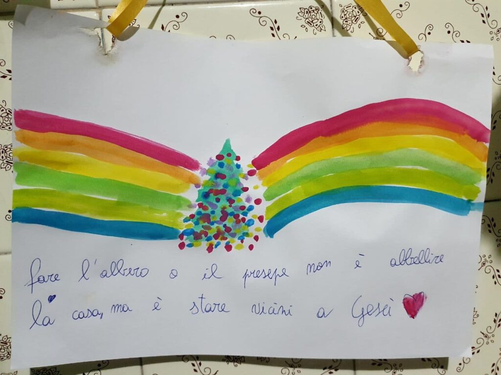 disegno di Francesca sul Natale