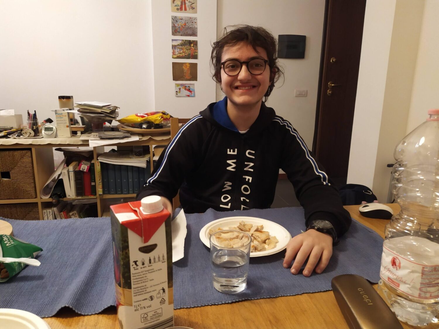 Eugenio a cena casa Roma