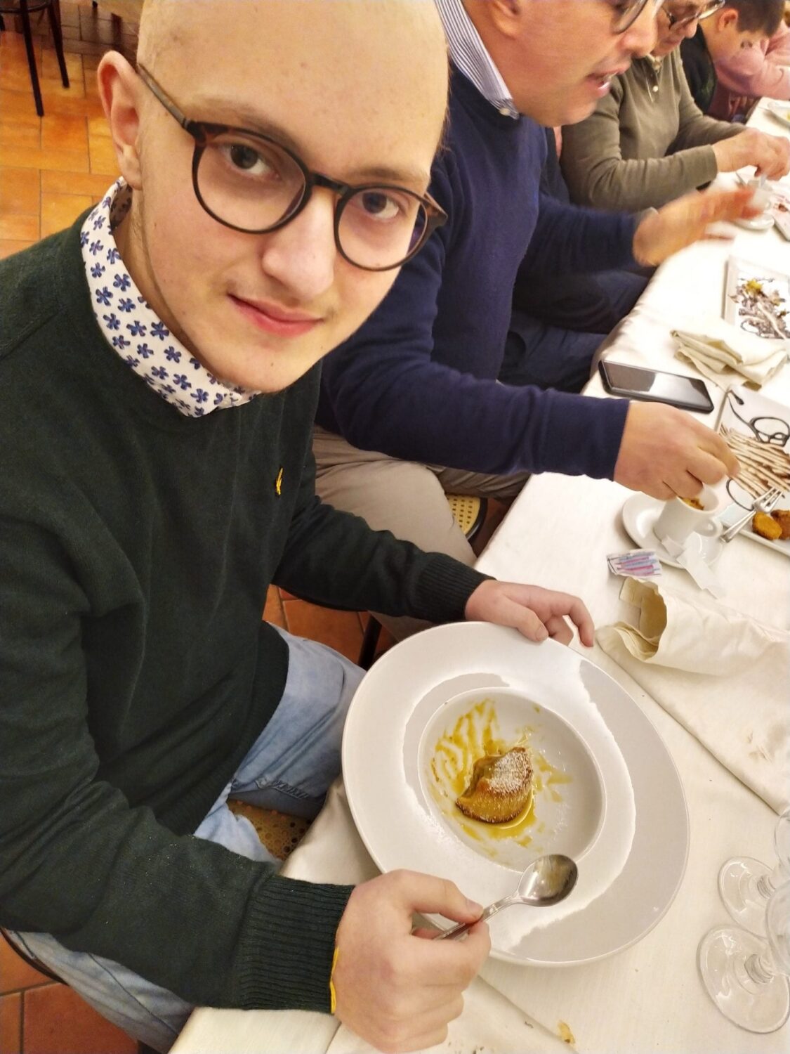 Eugenio al pranzo della squadra 19/1/20