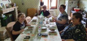 Eugenio a pranzo in famiglia