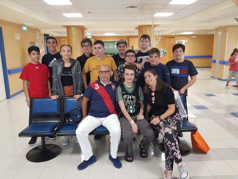 Eugenio e i ragazzi del basket