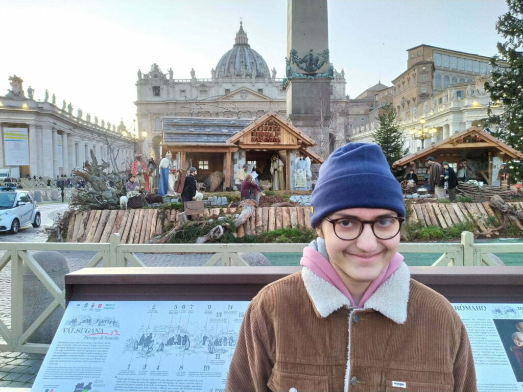 Eugenio a piazza San Pietro da Papa Francesco