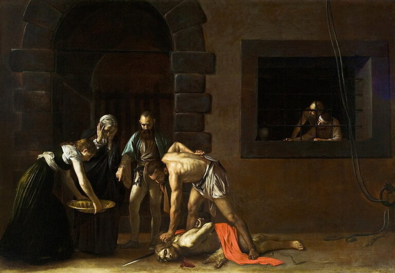 la decapitazione di Giovanni il Battista per Caravaggio