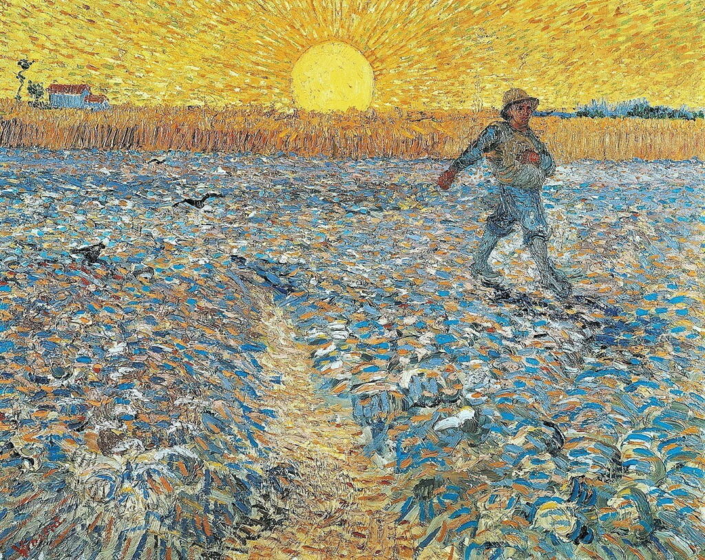 Vincent van Gogh · Seminatore al tramonto