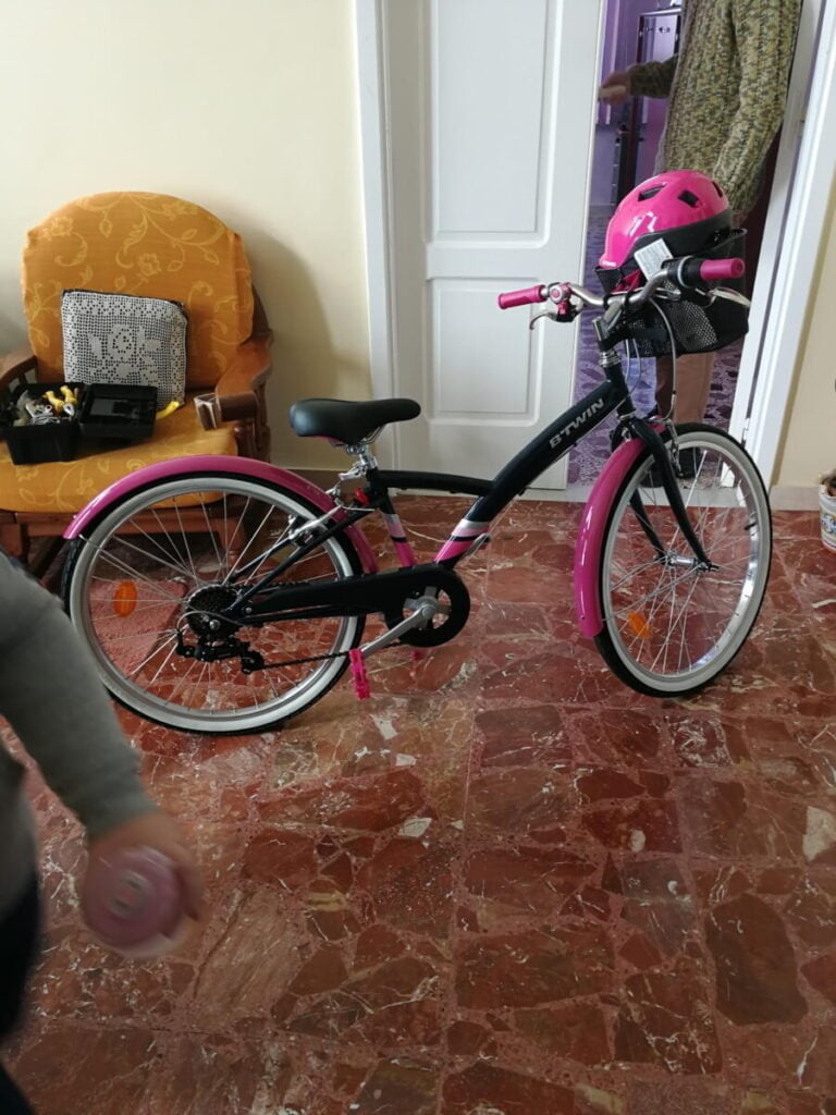 la bici nuova di Francesca